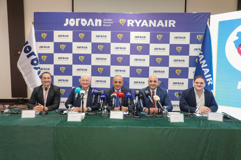 Ryanair Boosts Winter Schedule with 18 Routes Connecting Amman to 12 European Nations